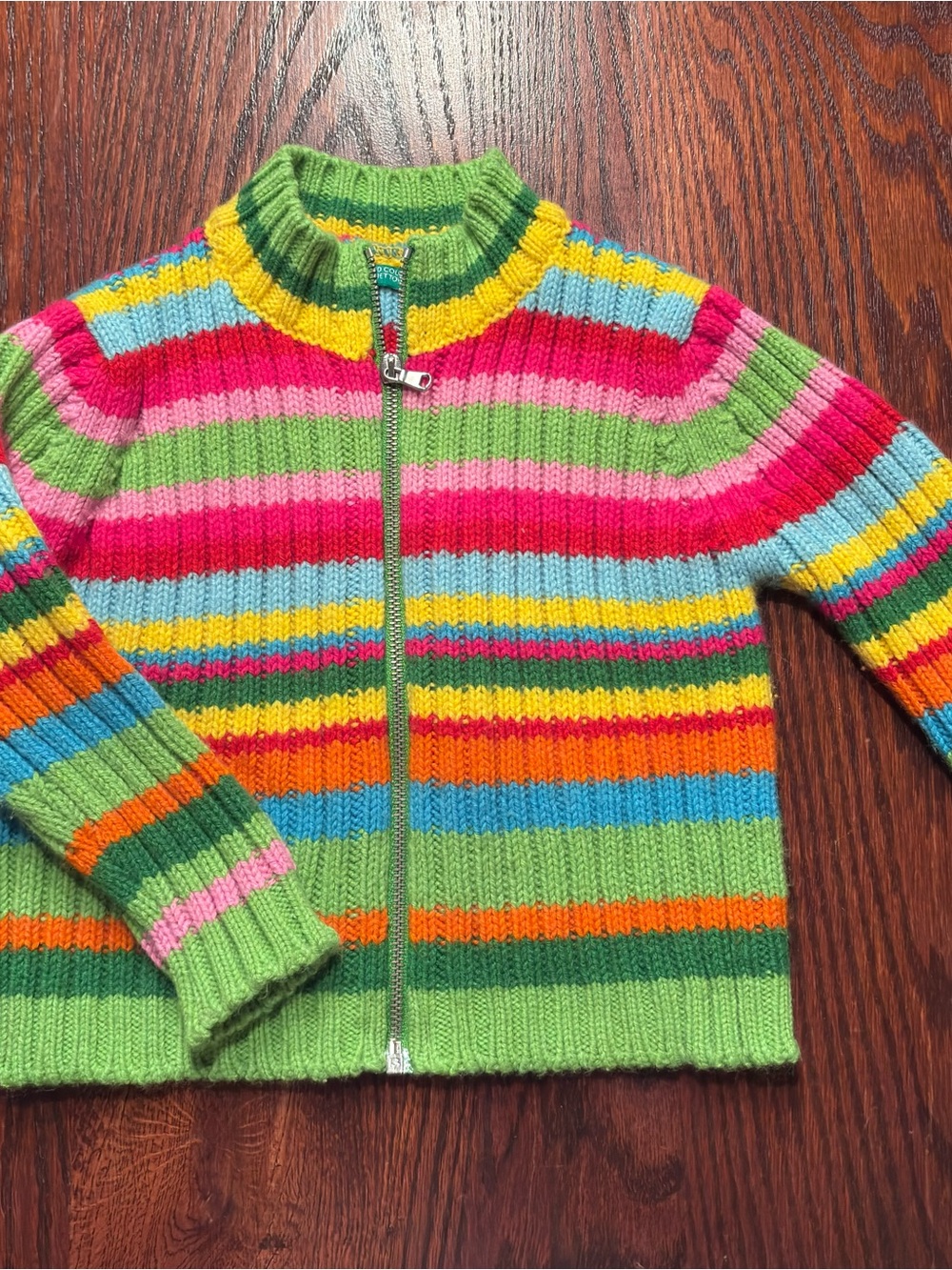 United Colors Of Benetton Y2K Full Zip Sweater
